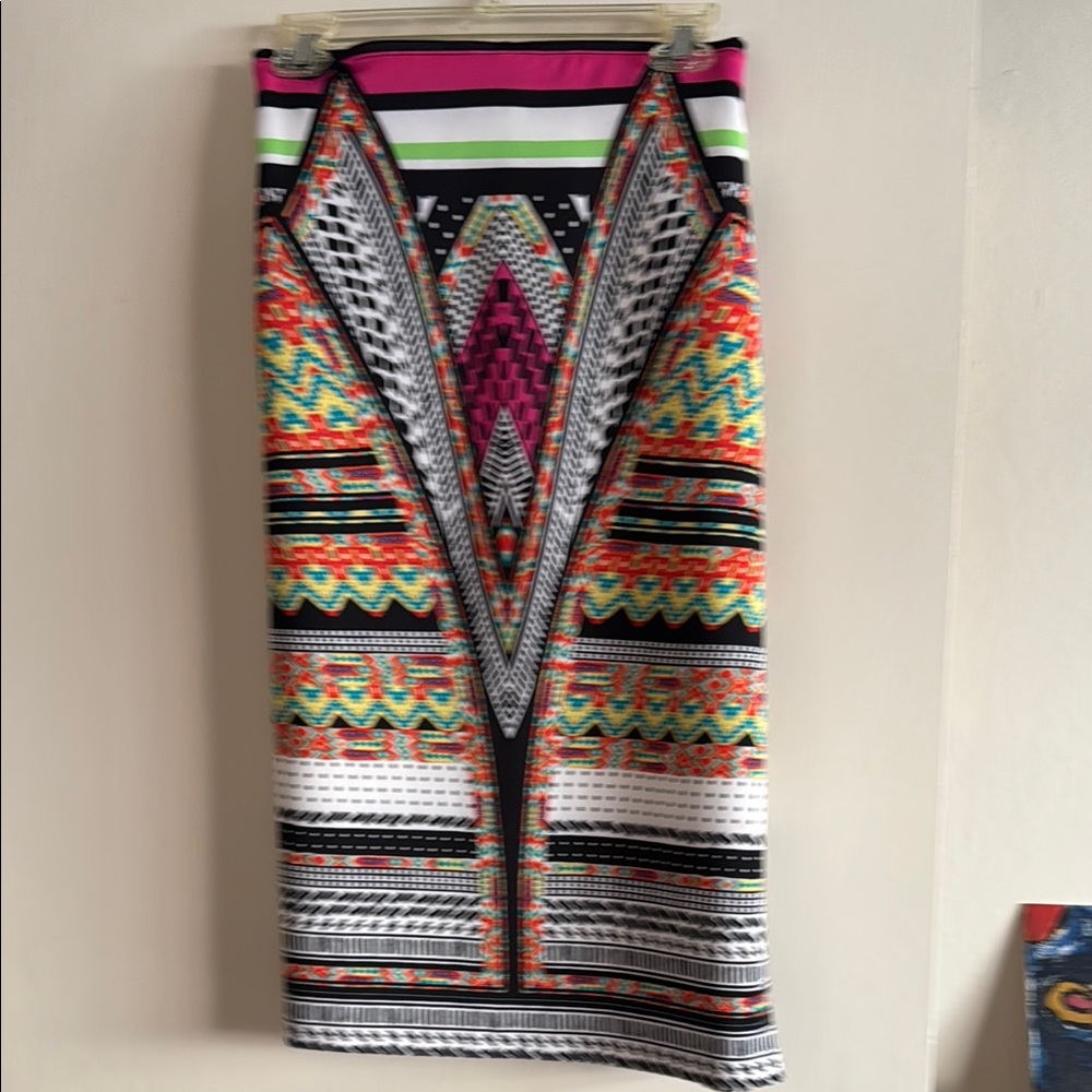 Multicolor Geometric Women's Skirt